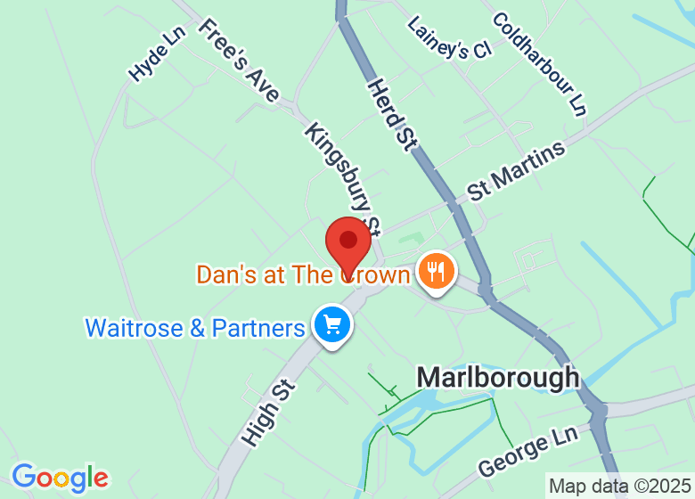 Map showing location of White Horse Bookshop