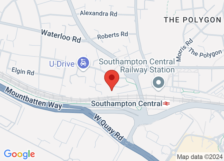 Map showing location of GENESIZ Studio