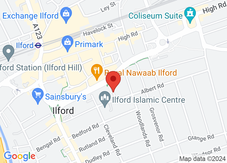 Map showing location of Mildmay House