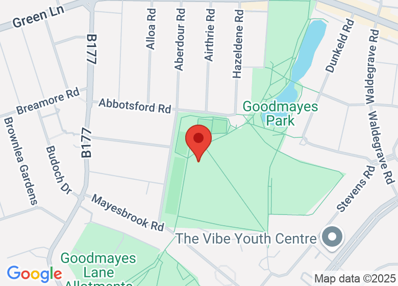 Map showing location of Ekota Academy