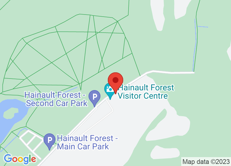 Map showing location of Hainault Forest - 1856 Cafe