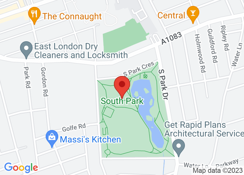 Map showing location of South Park