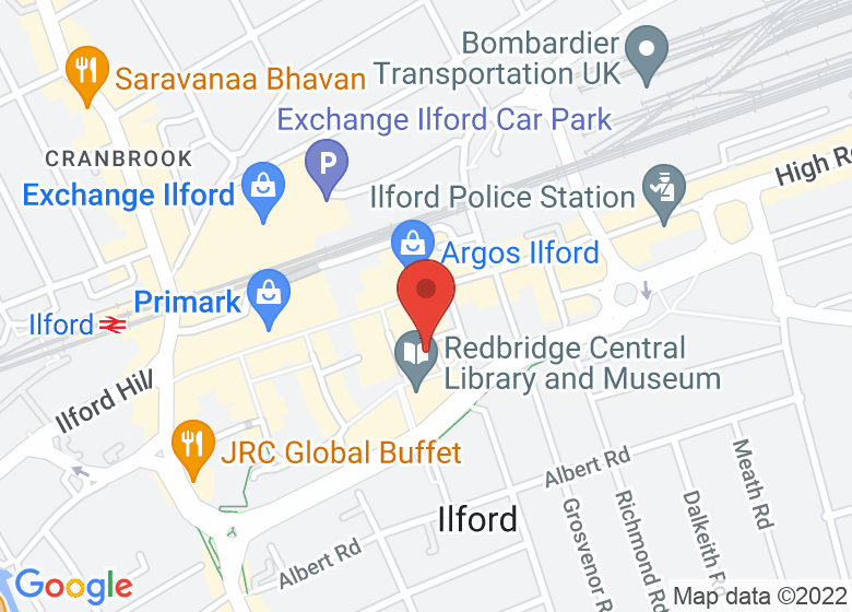 Map showing location of Kenneth More Theatre