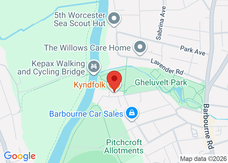 Map showing location of Kyndfolk