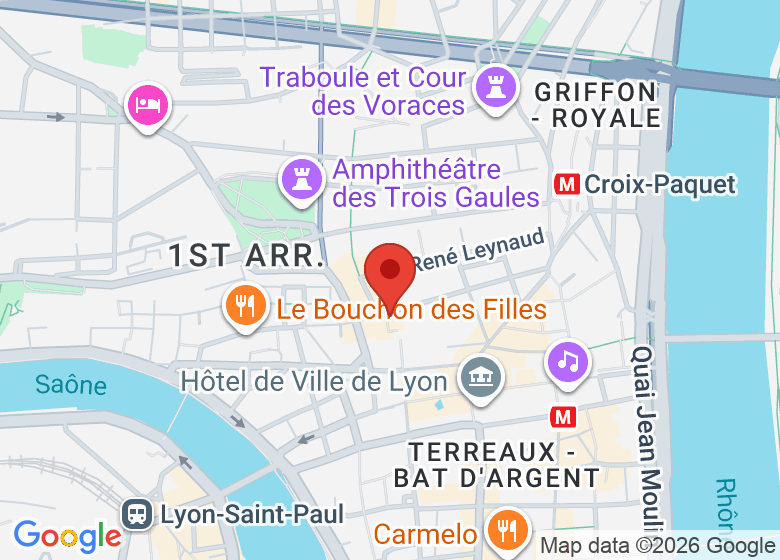 Map showing location of LA MADONE