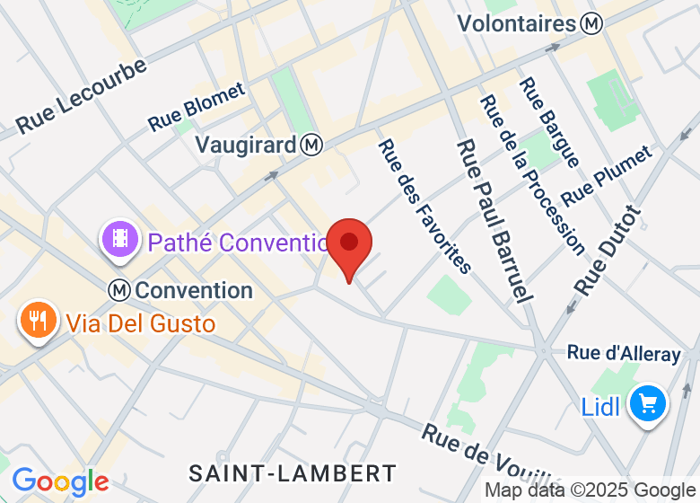 Carte montrant l'emplacement de Factory, RiveGauche