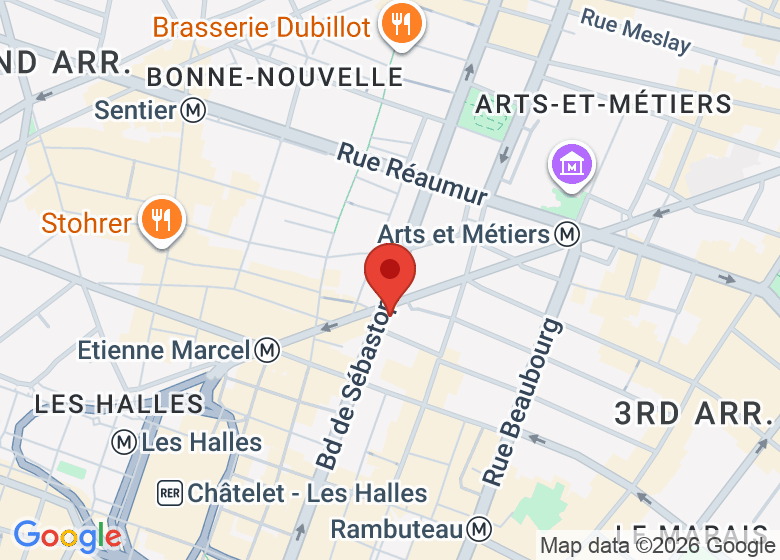 Carte montrant l'emplacement de Station des Sens 