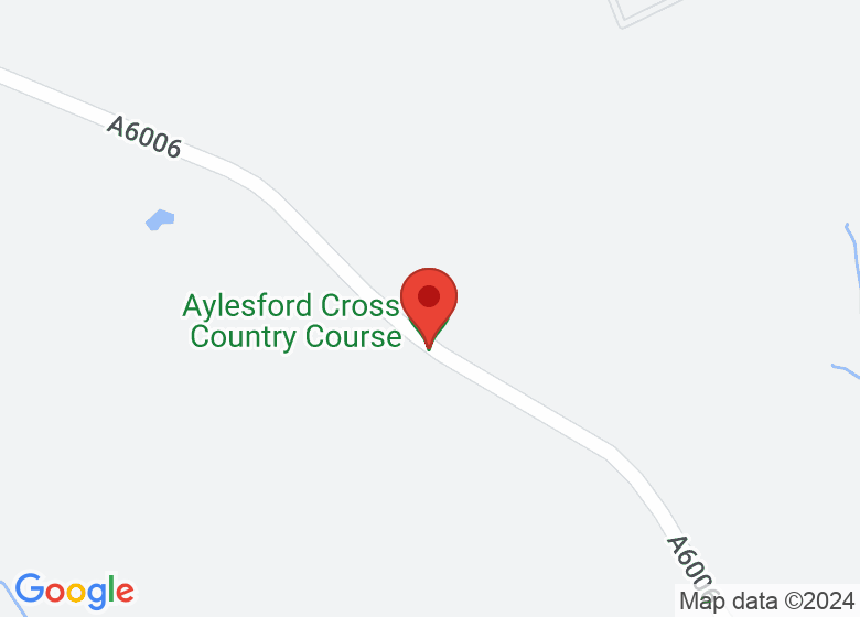 Map showing location of Aylesford Cross Country Course