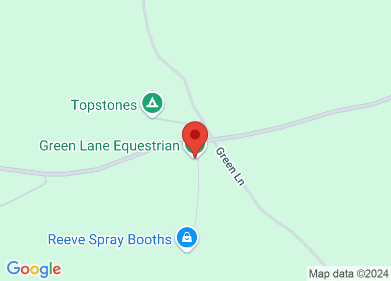 Map showing location of Green Lane Equestrian
