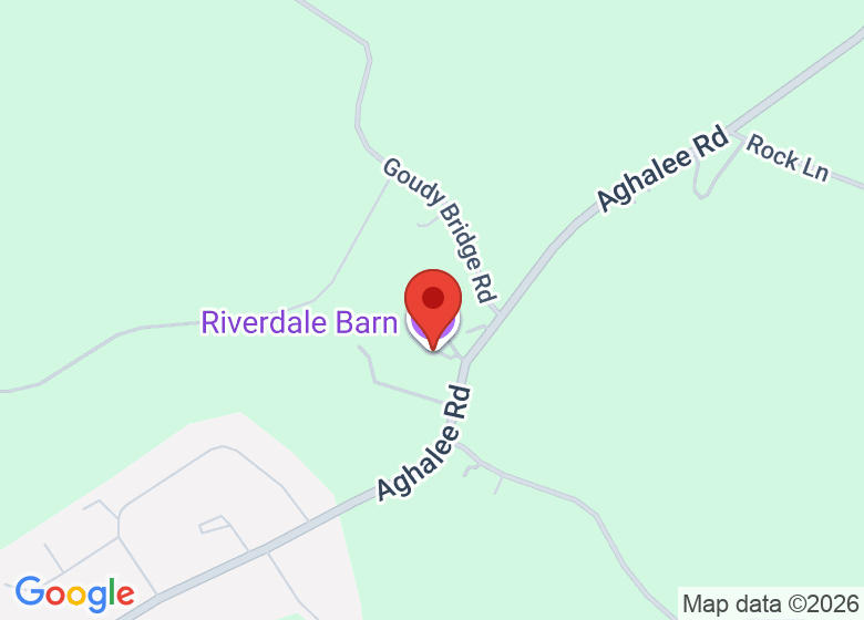 Map showing location of Riverdale Barn