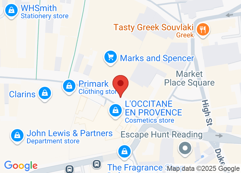 Map showing location of Sainsbury's