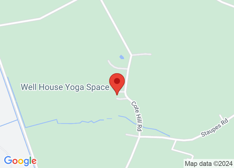 Map showing location of Well House Yoga Space