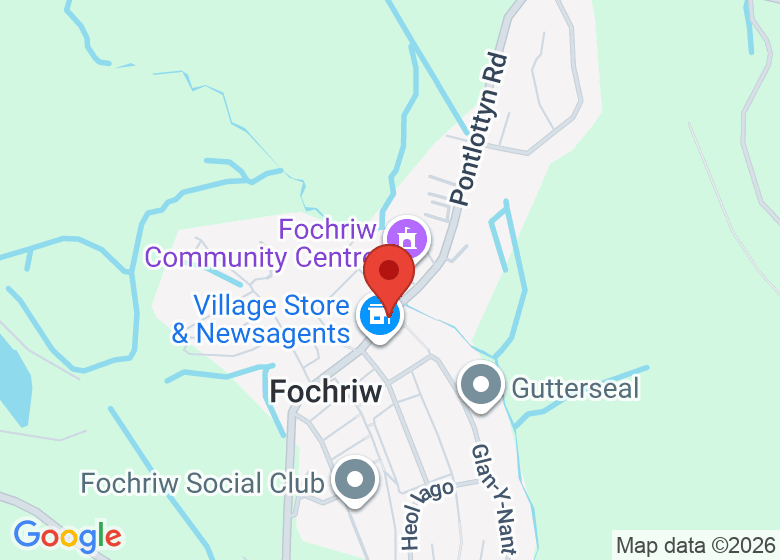 Map showing location of Near Fochriw Community Centre