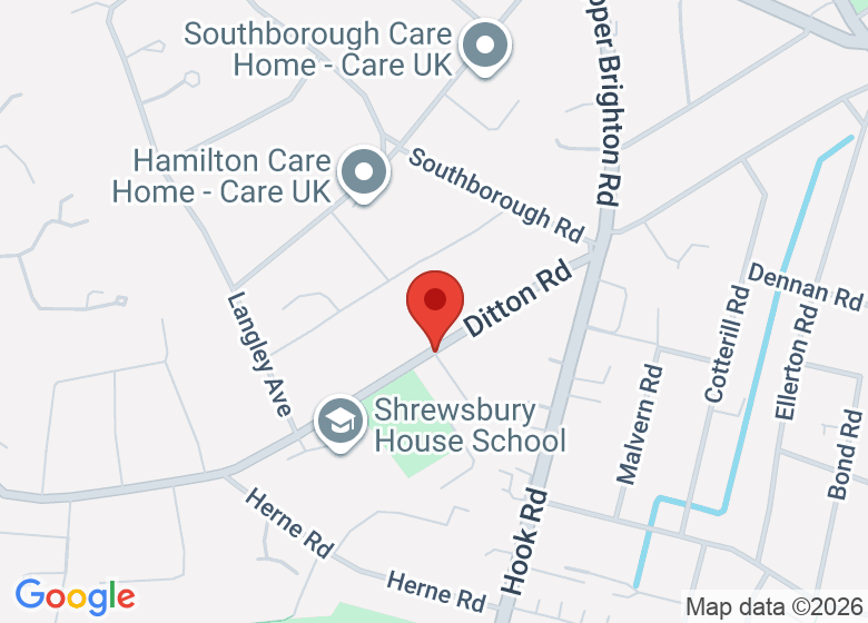 Map showing location of The Fircroft Trust