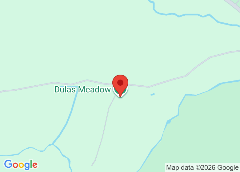 Map showing location of Dulas Meadow