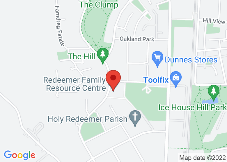 Map showing location of Redeemer Family Resource Centre