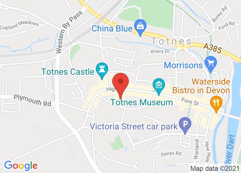 Map showing location of Birdwood House