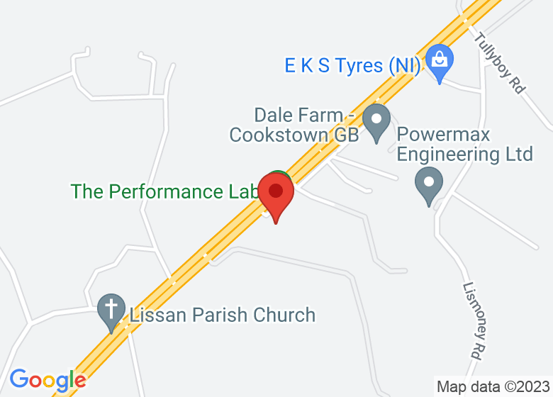 Map showing location of The Performance Lab