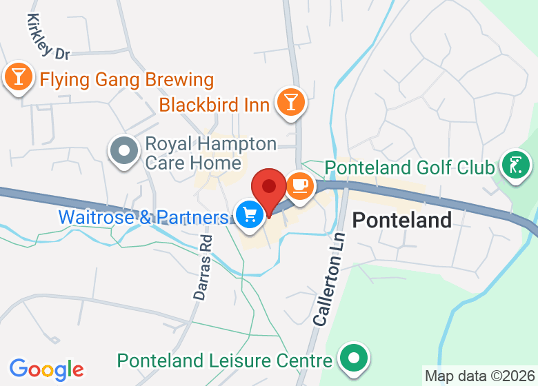 Map showing location of Redwood Yoga & Fitness Studio