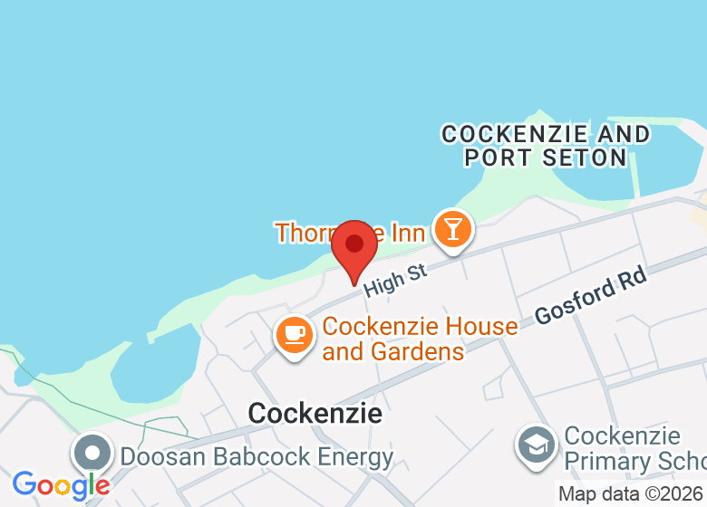 Map showing location of Cockenzie and Port Seton Auld Kirk