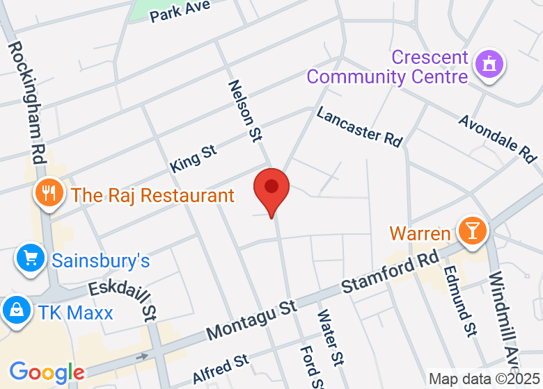 Map showing location of A G's Martial Arts Centre