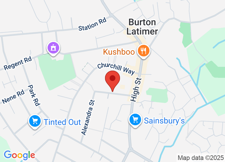 Map showing location of Inspire Theatre Arts and Fitness