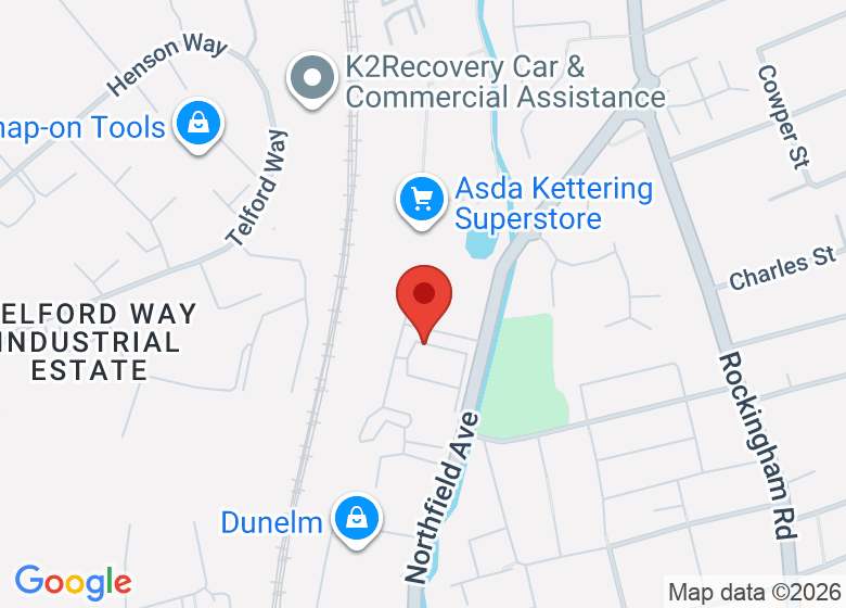 Map showing location of Anderson School of Dance