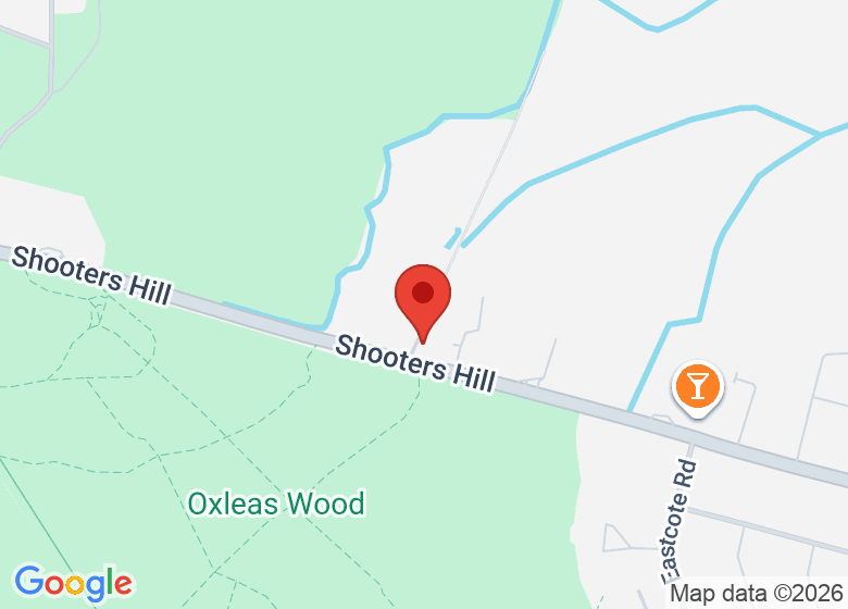 Map showing location of The Woodlands Farm Trust
