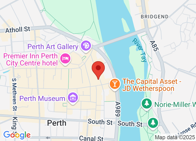 Map showing location of Perth Photo Lab
