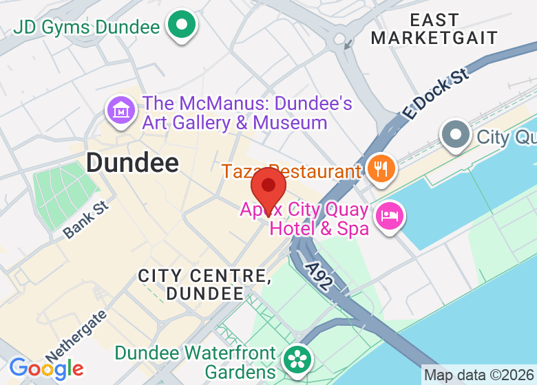 Map showing location of Dundee Photo Lab