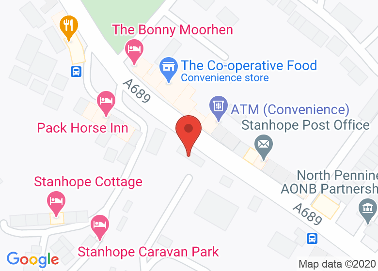 Map showing location of St Thomas' Church Hall - UPSTAIRS