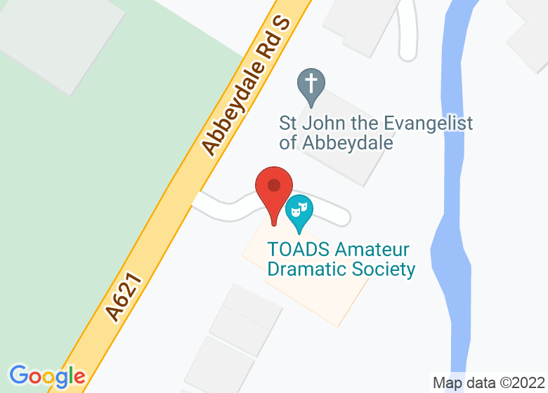 Map showing location of St John Church Hall