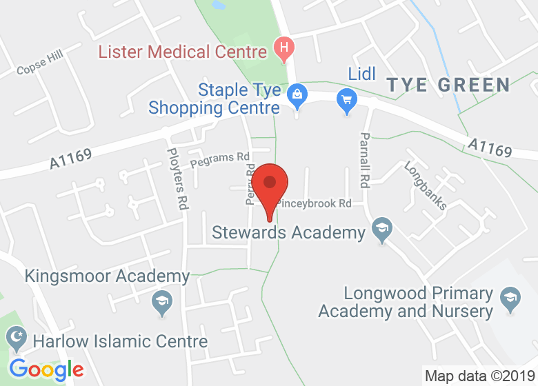 Map showing location of ((BOUNCE)) HQ