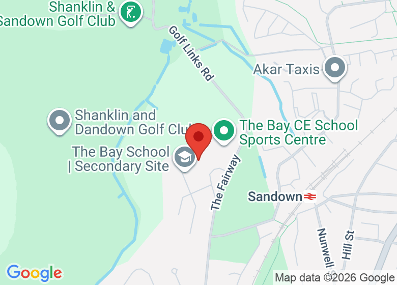 Map showing location of The Bay Secondary School - South Hall