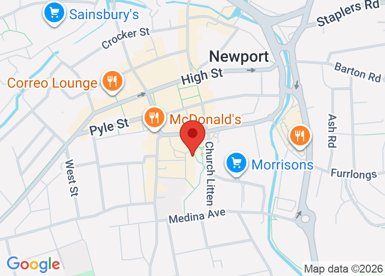 Map showing location of Lord Louis Library