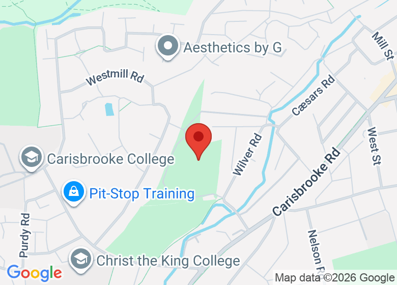 Map showing location of Victoria Recreation Ground