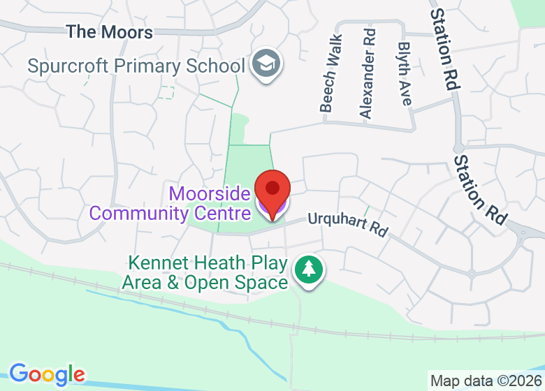 Map showing location of Moorside Community Centre