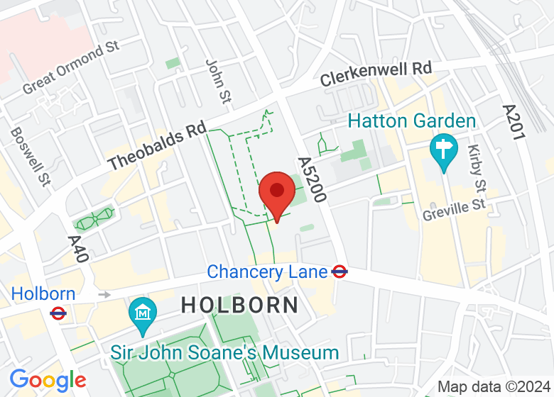 Map showing location of XY STUDIO, Basement, Cromwell House