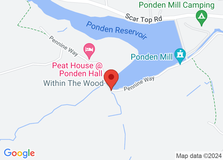 Map showing location of Within The Wood