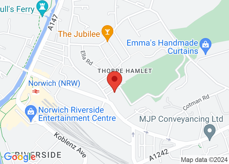 Map showing location of The Canary Social Club