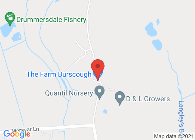 Map showing location of The Farm Burscough