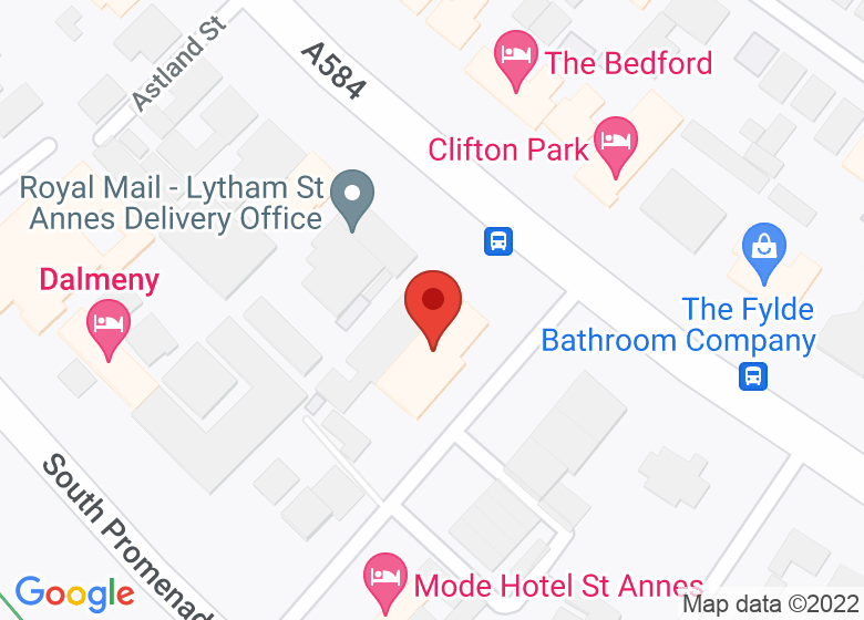 Map showing location of The Drive Methodist Church
