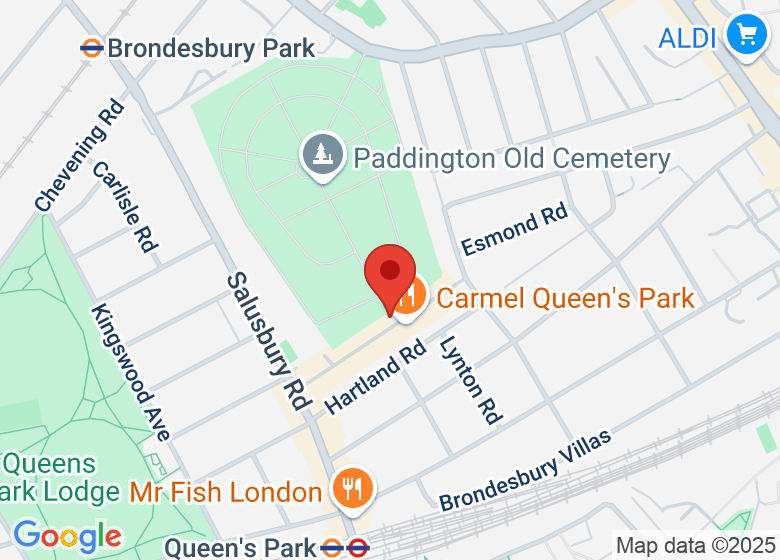 Map showing location of The Hearth