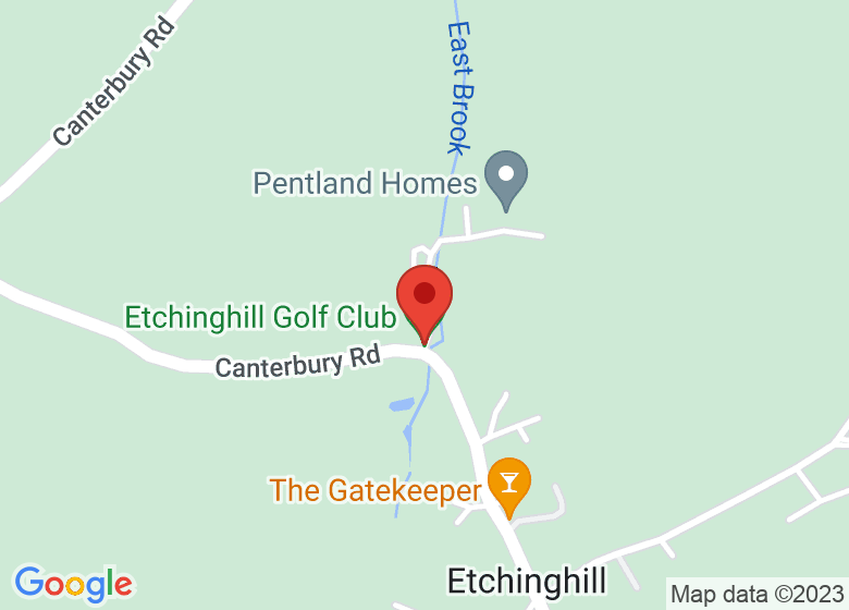 Map showing location of Etchinghill Golf 