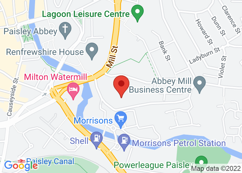 Map showing location of Kairos Women+