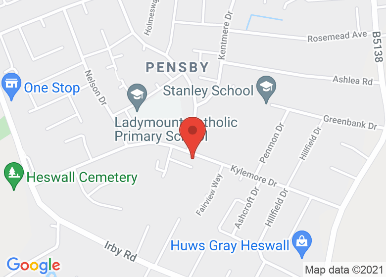 Map showing location of Kylemore Community Centre