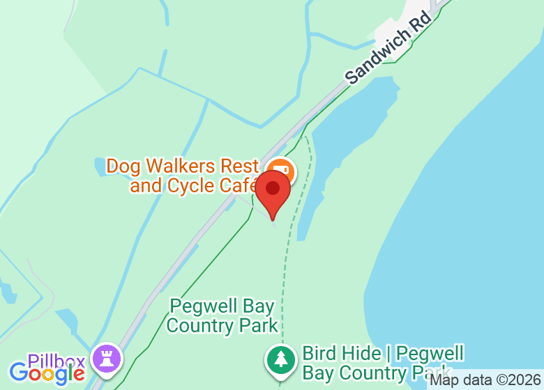 Map showing location of Pegwell Bay Country Park