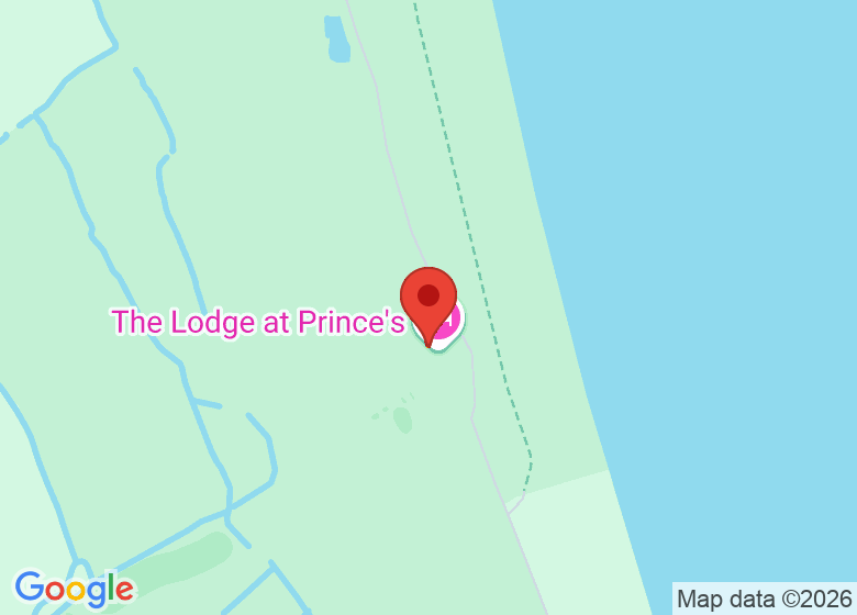 Map showing location of The Lodge at Prince's