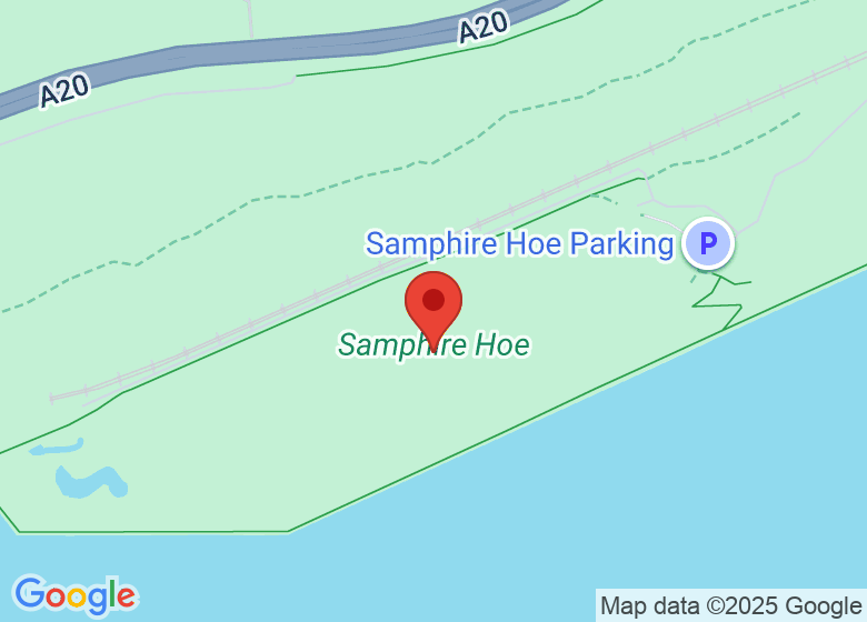 Map showing location of Samphire Hoe