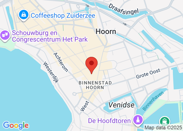 Kaart met locatie van Het Koffielokaal Atelier